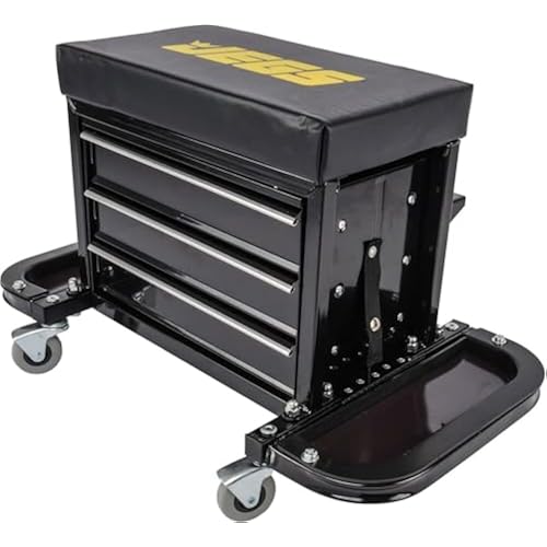 3-Drawer Rolling Tool Box Seat