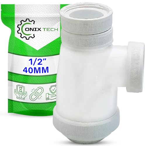 Siphon Lavabo en Polypropylène 1/2” 40 mm pour Installations Sanitaires - Garantie de 5 Ans - ONIX TECH