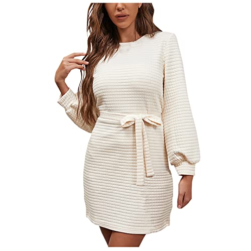 Vestido cáqui de pijama para meninas adolescentes manga longa 2023 renda gola V Lounge Waffle Camise