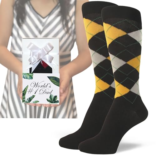 Spotlight Hosiery Colorful Men's Groomsmen Agryle Socks, Size 10-134