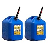 Midwest Can Company 7610 5-Gallon EPA & CARB Compliant Kerosene Gas Can Container with Quick Spout &