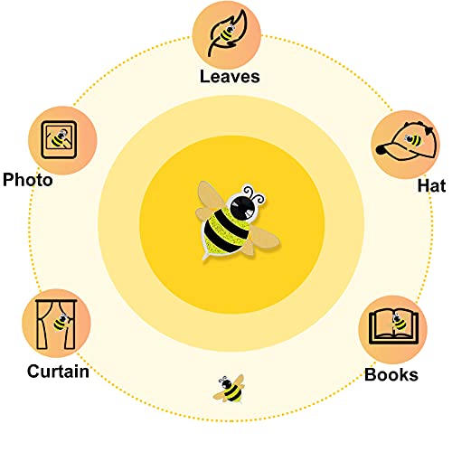 4 Sheets Bee Dimensional Stickers 3D Bee Glitter Stickers Tiny Bee Self-Adhesive Stickers Honey Bee Flatback Embellishment For Diy Spring Summer Craft Decoration Card Scrapbooking Ornament #TOP2