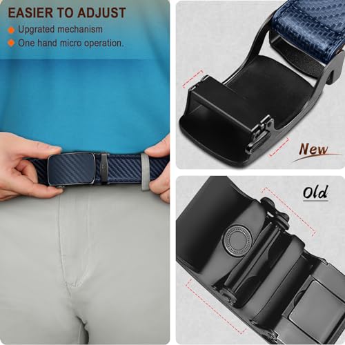 Image of BULLIANT Men's Ratchet Belt Nontrimmable-Click Belt Adjustable for Men Gift Lightweight 1 3 /8 inch