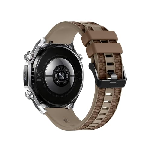 [PLYYQZM] 22mm�V���R���o���h,�ɍ��� Hua wei Watch 5 GT6 GT5 Pro GT4 46mm Ultimate�����u���X���b�g�ɓK�p(Gray coffee,For GT5 GT4 46mm)