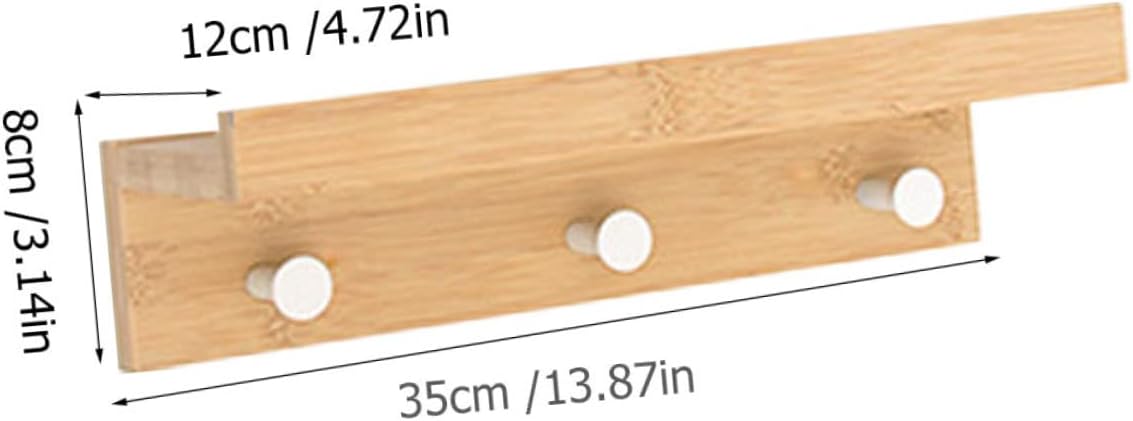 1set Multifunctional Wall-Mounted Storage Rack Simple Style Floating Shelf Hooks for Keys Towels and Ornaments Practical Home Organizer for Bathroom Entryway and Kitchen