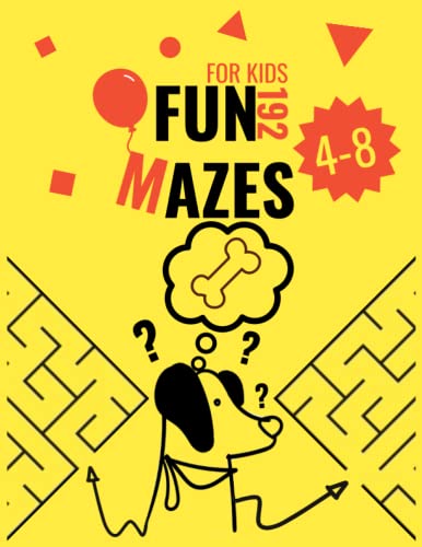 192 Fun Mazes for Kids 4-8 Ages: 192 Mazes -