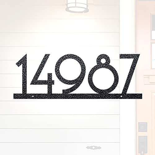 Personalized Metal House Number Sign | Custom Address Plaque | Mid Century Modern | Art Deco House Numbers | Address Numbers For House #TOP6
