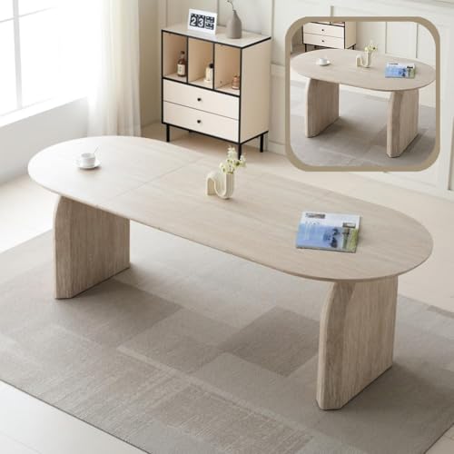 NestLude Wooden Extendable Oval Table