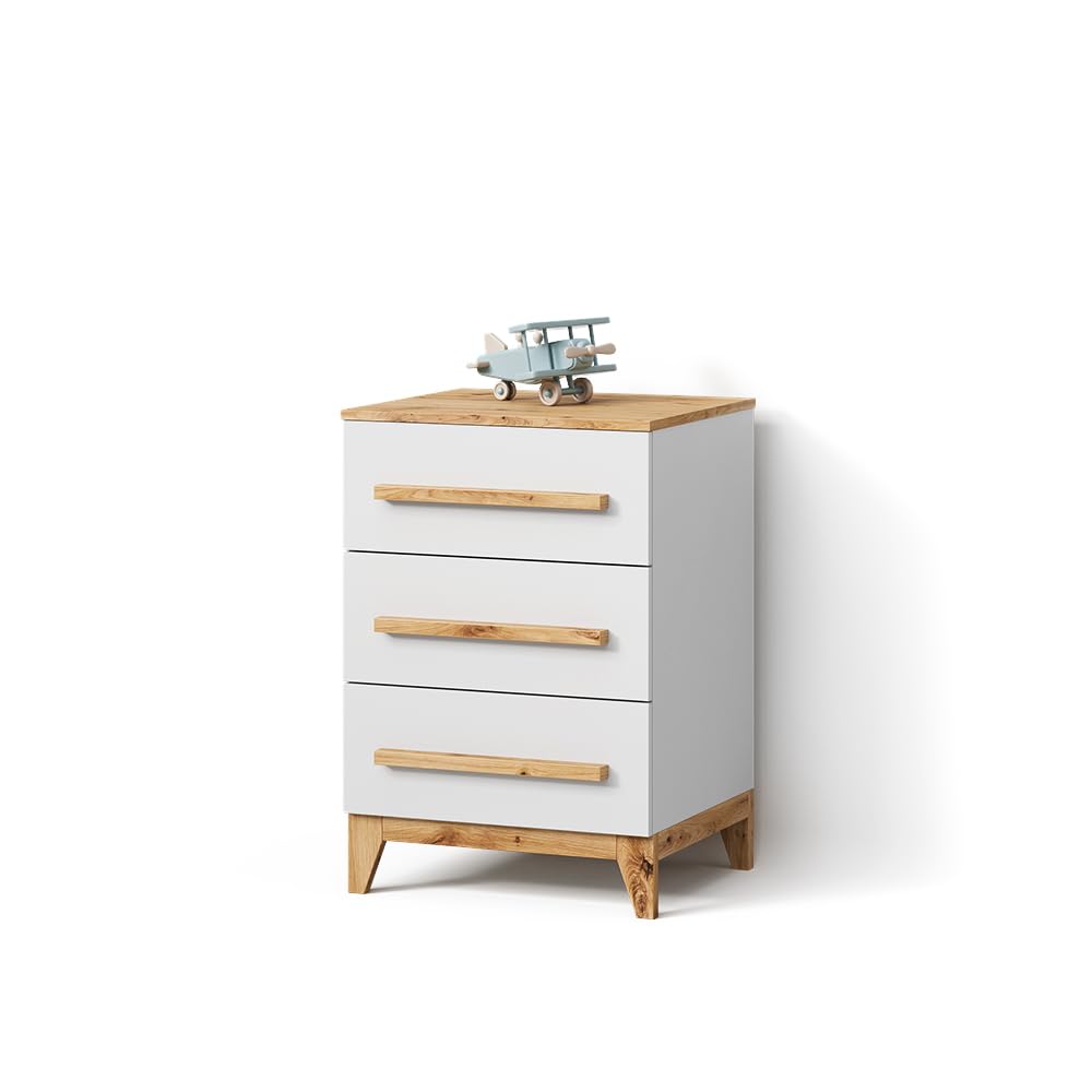 Aparador Mailo para Organizar el Salón Mueble Blanco de 60x88 cm