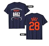 Javier Báez Detroit Name & Number (Front & Back) T-Shirt