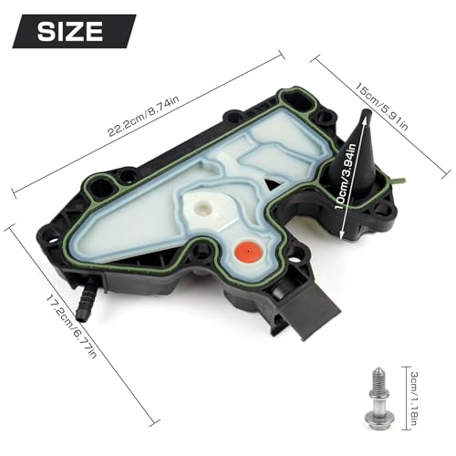 BHB PCV Valve Engine Crankcase Vent Valve Compatible with VW & Audi Jetta/Passat/Golf/Bettle/A3/A4/A5/A6/A7/Q3/Q7 1.8 2.0 06K103495 Oil Separator by BHB - Image 3