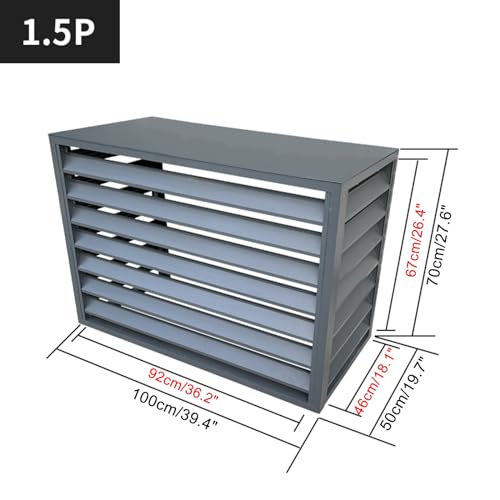 Cerca para ocultar el aire acondicionado con material exterior premium 2