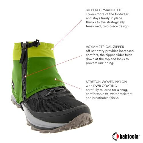 Kahtoola Polainas baixas INSTAgaiter para caminhadas, corrida em trilhas, montanhismo, caça, terreno