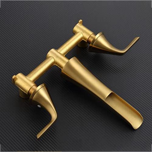Grifo de baño cascada de pared para evitar salpicaduras y manchas de cal 2