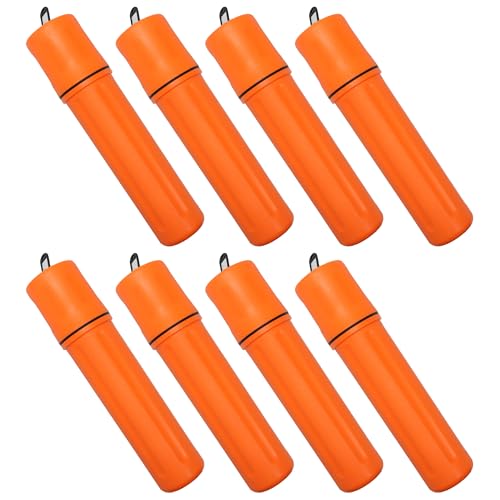 Image of Blue Demon SMAW /Stick Welding Electrode Storage Tube, 3 inch x 14 inch, waterproof, airtight, Orange, 8 Pack
