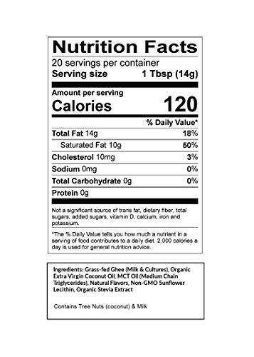 Omega PowerCreamer - Peppermint Mocha Keto Coffee Creamer | Sugar Free, Low Carb | Grass-fed Ghee, MCT Oil, Organic Coconut Oil, Stevia | Supports Weight Loss | Liquid, No Refrigeration (20 Servings) - Thumbnail 5