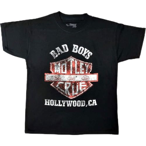 Motley Crue BBOH Official Childrens Tee T-Shirt Boys Kids 9-10 Years Black