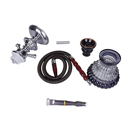 YYMMHH Shisha Full Set Kleines Einrohr-Eisen-Rauchset Bar Ktv Schornstein-Shisha Arabische Shisha, für Brakah Shisha… – Bild 3