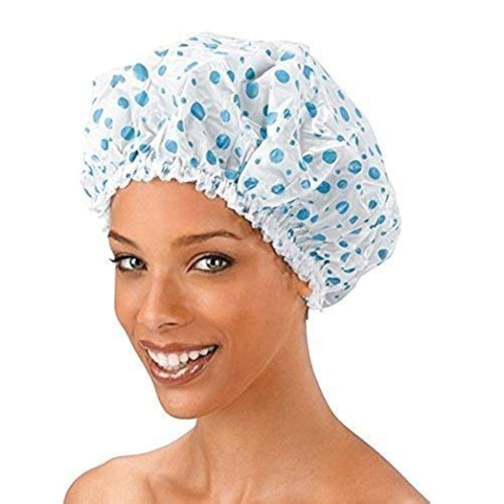 3pc Waterproof Reusable Bathroom Shower Caps for Women