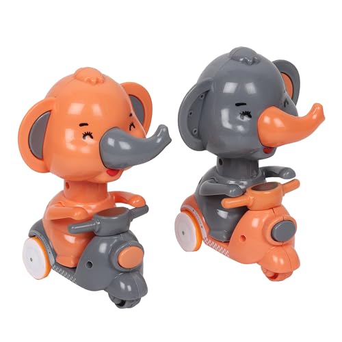 Image of Amisha Gift Gallery Elephant Push and Go Friction Toy for Kids, Beautiful Design, Unbreakable Press and Go Toy for Kids 2+ Years