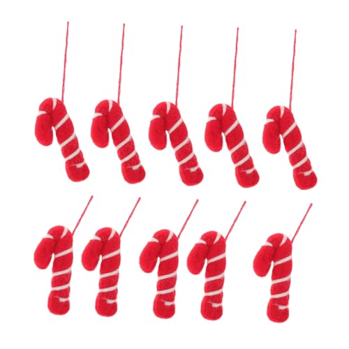 AKOOSY 10 Stück Teiliges Filz Zuckerstangen Anhänger Gestrickt...