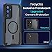 Teayoha for Samsung Galaxy A26 Case, Translucent Matte Back Compatible with Magsafe Magnetic Slim Shockproof Protective Case with Lanyard Strap for Samsung A26 5G Phone Cover 6.7-inch, Black
