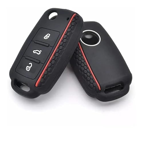 Capa para proteção de Chave canivete 3 botões silicone emborrachado volks Polo Golf Up Fox gol g1 g2