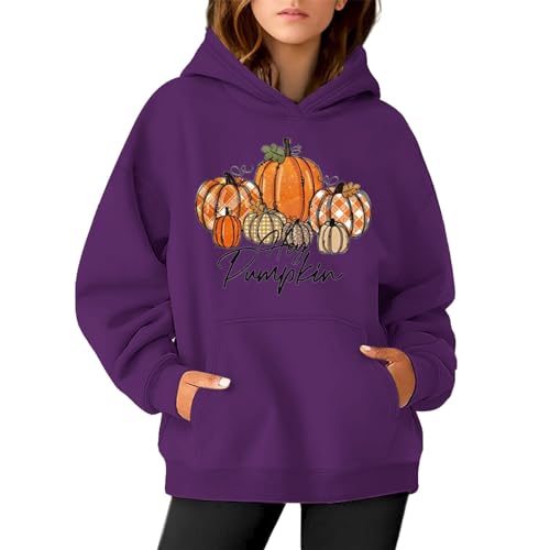 SRTUMEY Sport Fitness Outdoor Basic Casual Sweat à Capuche Ample et décontracté pour Femmes, imprimé d'halloween, Nouvelle Collection Printemps et Automne Pull Plaid Adulte