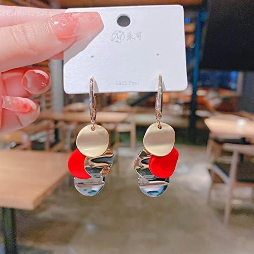 Miniatura 5 de Colgante de lentejuelas redondas de metal a la moda, pendientes elegantes y exquisitos para mujer, accesorios de moda para boda, joyería 2022