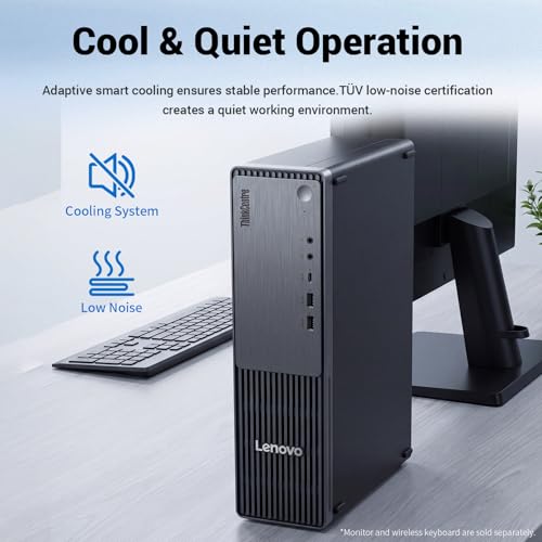 Image of Lenovo ThinkCentre Neo 55s SFF Business AI Desktop, AMD Ryzen 7 250 (up to 5.10 GHz), 64GB DDR5, 2TB SSD, Support 2-Monitor 4K, DP, HDMI, Wired KB & Mouse, Wi-Fi, Windows 11 Pro, Flash Drive Bundle