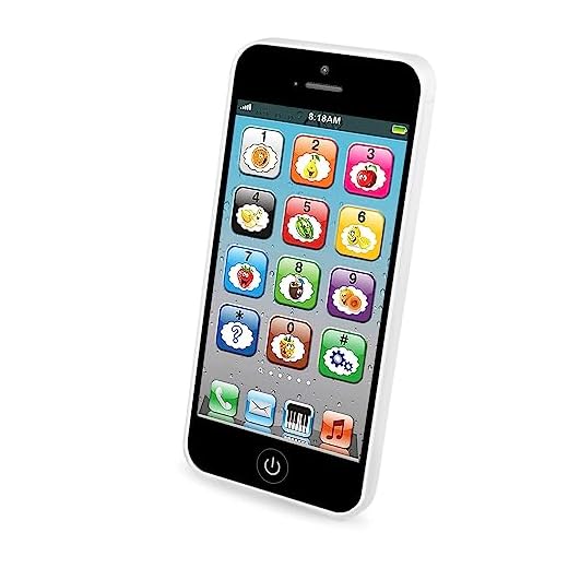 Toy Learning Play Cell Phone with 8 Functions and Dazzling Lights Interactive Toy for Toddler Baby Kids Boys Girls