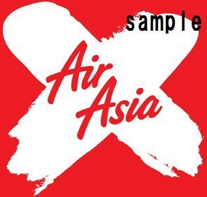 Sticker aviación AirAsia X impermeable papel adhesivo miniatura 1