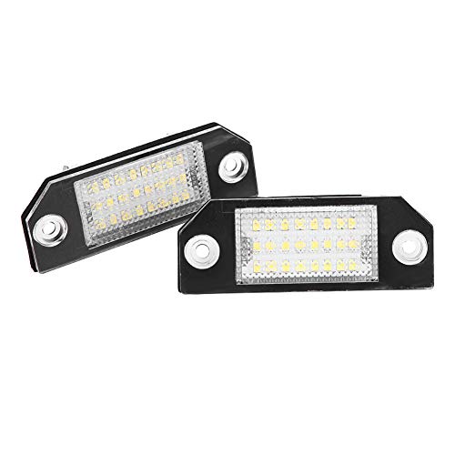 KIMISS 2pcs 12V luci targa auto, 24 perline LED