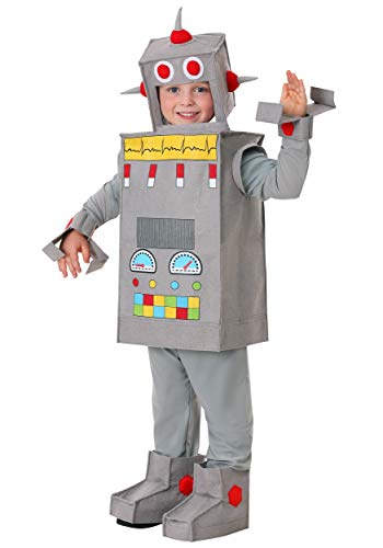 Disfraz de Robot para Bebés 2T - Tunica, Pantalón y Capucha miniatura 1