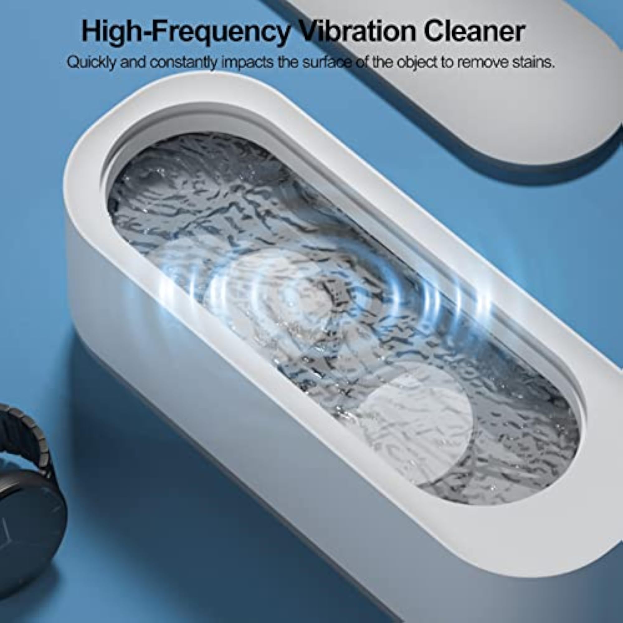 Mini Jewelry Cleaner, 300ml Portable Professional Cleaning Machine