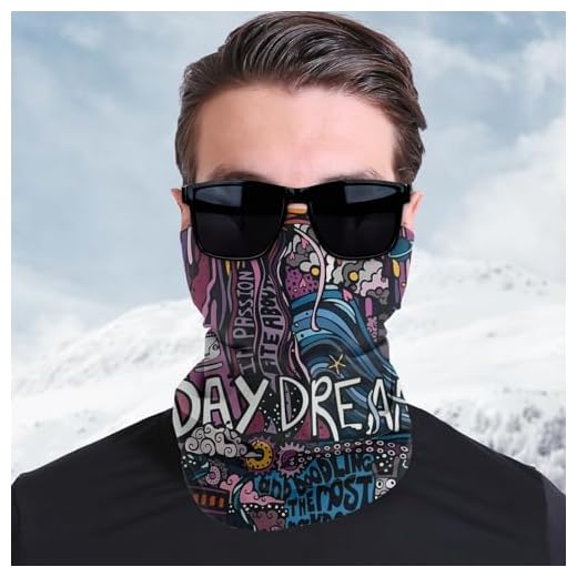 Neck Gaiter Face Mask Scrawl Pattern Outdoor Protection for Hiking,Running,Biking(Graffiti)