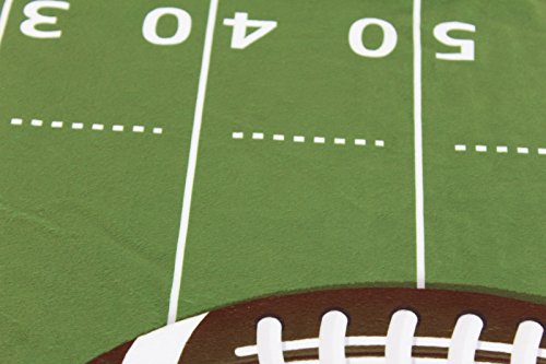 Dear Baby Gear Deluxe Crib Sheet Minky Fabric Baby Crib Sheets, Soft Machine-Washable Crib Mattress Sheet, Baby Bed Sheets - Football Field Print, 52"X28"X10" #TOP2