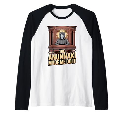 Anunnaki Made Me Do It Enki Sumerian Mythology Raglan Tee