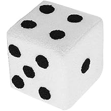 Dice Stool, Dice Ottoman, Dice Cube Chair, Foot Stool Soft Comfortable Simple Warm Sturdy Footrest Stool for Home Living Room Bedroom Kid's Room Decor 29x29x25cm