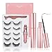 Produktbild Magnetische Wimpern, 5 Paar Wiederverwendbare Magnetische Wimpern Kit mit Magnetischem Eyeliner und Pinzette im Inneren, Magnetische Wimpern mit Natürlicher Look
