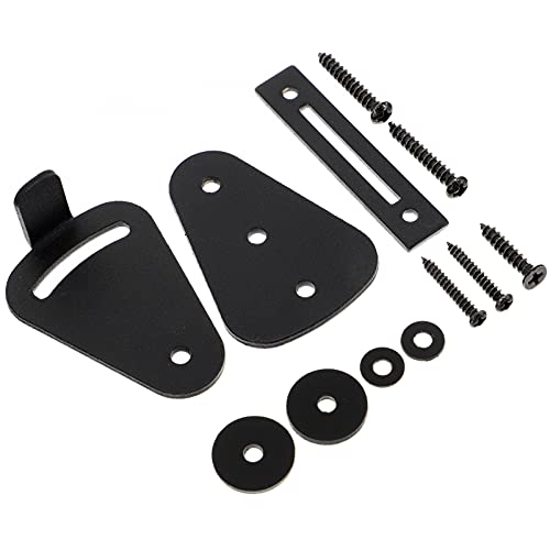 Uonlytech Verrou de Porte Coulissante pour Porte Bois Serrure de Coulissante Intérieure Verrouillage Sécurisé