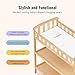 Dream On Me Emily Changing Table, Compact and Lightweight, Solid New Zealand Pinewood, Elevated Safety Rails, Two Storage Shelves, Includes Water-Resistant 1