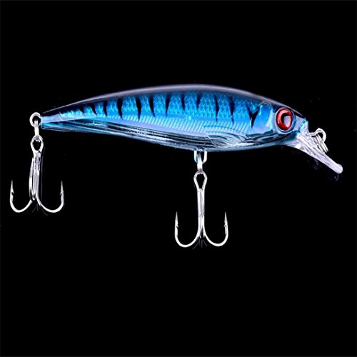 Melhor Pacote C/ 10 Iscas Artificiais Meia Água 3D Pintura Realista Infalíveis Irresistíveis 11 cm 1