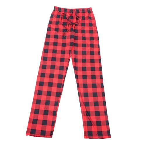 Pantalon de nuit à carreaux fluide et ultra respirant pour l'été