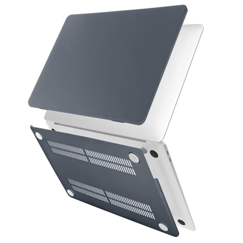 PP Coque Compatible avec MacBook Air 13,6 Pouces M4 M3 M2 2025/2024/2022, Ultrafine pour A3240 A3113 A2681,Coque Rigide en Plastique Mac 13,6 Fine et Légère Étui Rigide pour Ordinateur Portable, Noir