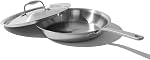 Made In Cookware - 3-Piece (Includes 8",10",12") Stainless Frying Pan Set - 5 Ply Stainless Clad - Professional Cookware - Made in Italy - Induction Compatible