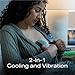 Zomee Cooling Lactation Massager – 2-in-1 Breastfeeding Support with Cooling & Gentle Vibration, Portable Rechargeable Breast Massager for Engorgement and Clogged Duct Comfort, BPA-Free