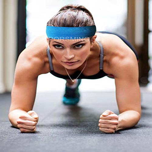 Headbands Pack Of 19 Porsming Exercise Bands Sweat Bands Hair Bands Elastic Stretch Head Wraps For Women Men Girls Yoga Workout Gym Sports Fitness Non Slip And Slide Fashion Colors #TOP5