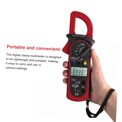 Multímetro pinza digital automático OUNONA alta precisión Ohm Volt Amper Watt Tester portátil miniatura 3