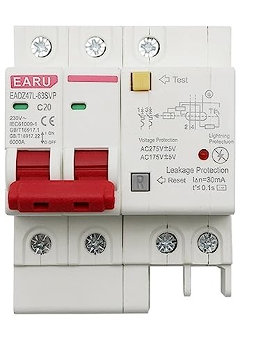 BUTPDYPEP 10�� 20A 2P SPD �c���d���Ւf�� �ߕ��׉ߓd�� RCBO RCB �ی�t�� MCB �R��v���e�N�^�[
